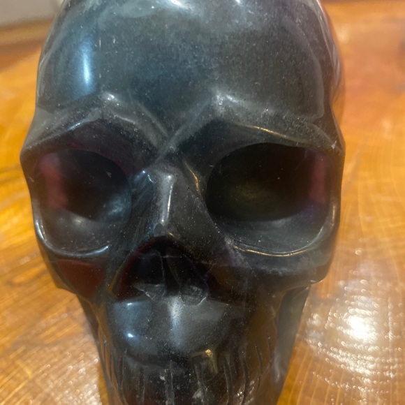 fluorite skull. Rainbow